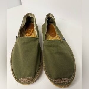 VISCATA Olive Green Espadrilles Men’s EU 43 US 10 Canvas Slip-On Made in Spain